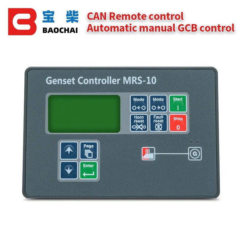 

MRS10 MRS-16 Genset Controller Auto Remote Start LCD Control Protect Module Panel Diesel Generator Part Compatible With Original