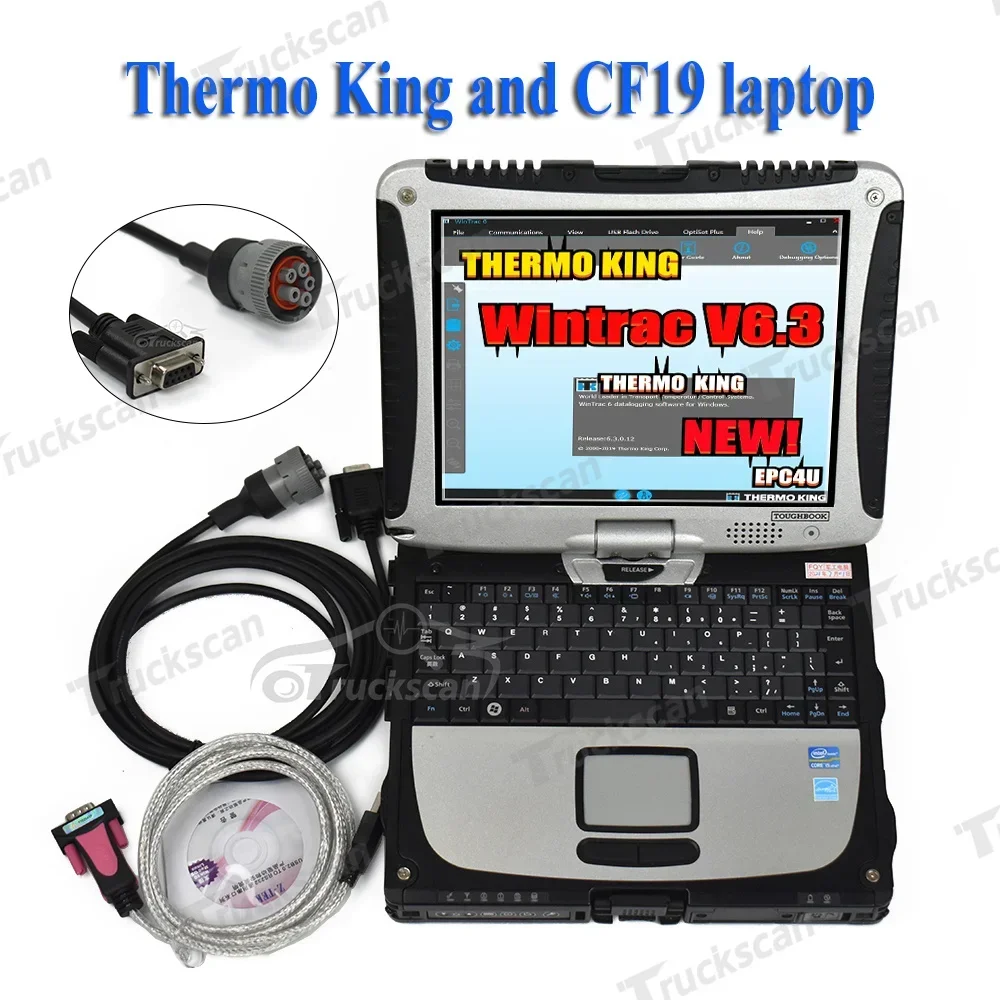 

CF19Laptop For Wintrac 5 Version Thermo-King Diag Thermo King Forklift Diagnostic Tools Software Diagnostic Cable Tool