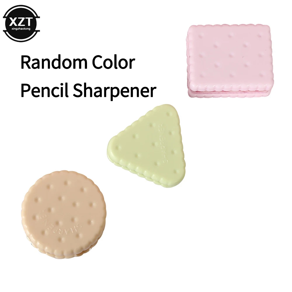 1 Pcs Cute Cookie Sharpener School Office Supplies For Boy Girl Creative Pencil Sharpener for Kids Gift