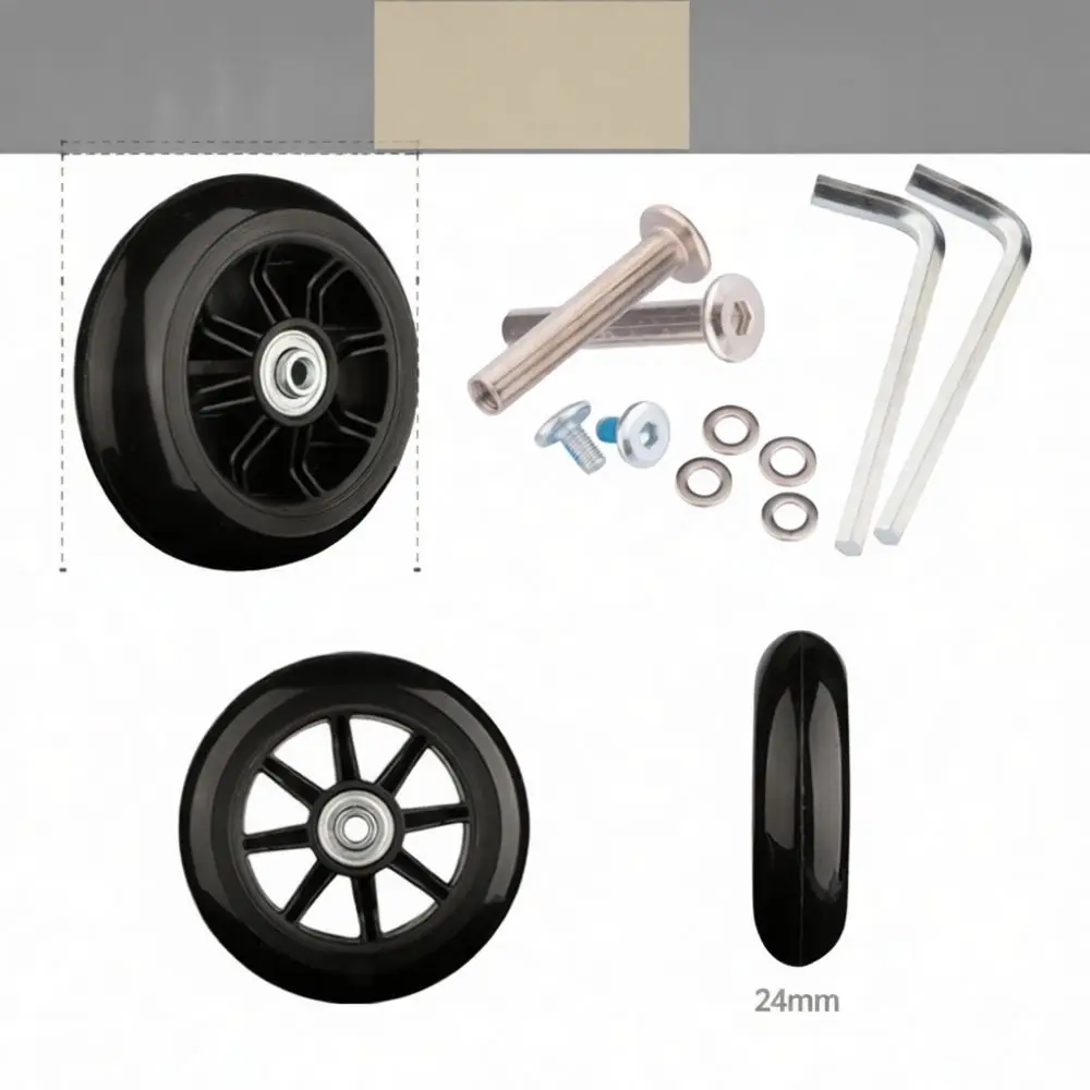 Wear Resistant Luggage Casters Replacement Wheels Rubber Suitcase Repair Accessories Silent Durable Rolling Parts For Bags