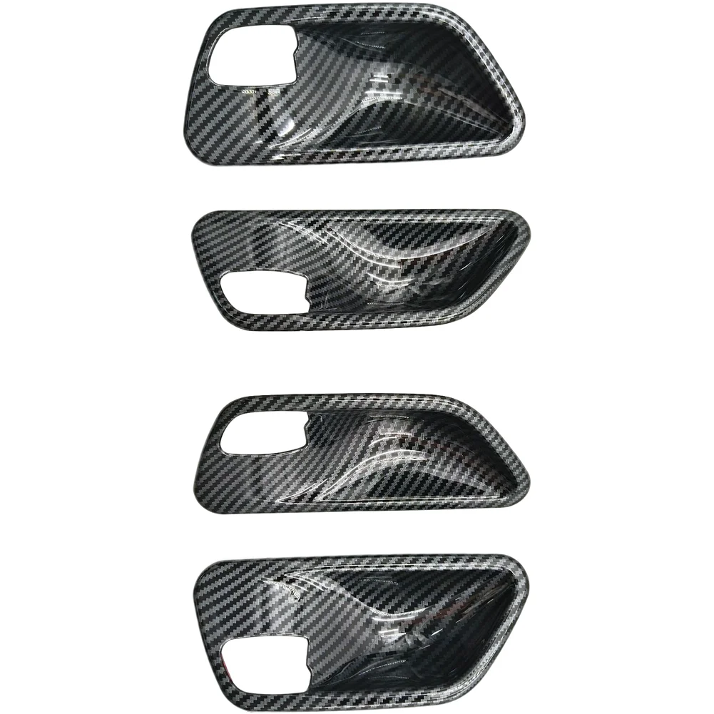 Carbon Fiber Style Interior Door Trim Cups Engineered for Exact Fit on For BMW 3 Series 2013-2019 Including F30 F31 F34 G20