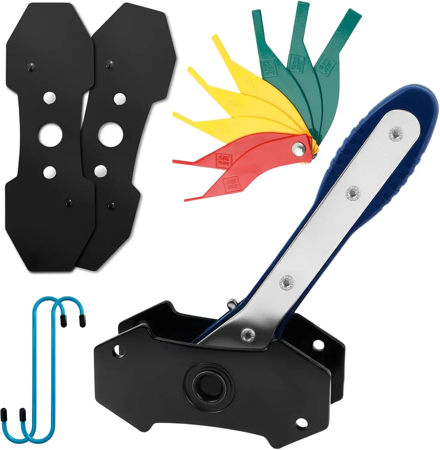 

Car Brake Caliper Compression Tool Kit with Piston Compressor, Hanger, Measuring Tools, Steel Plate – Professional Disc Brake Re