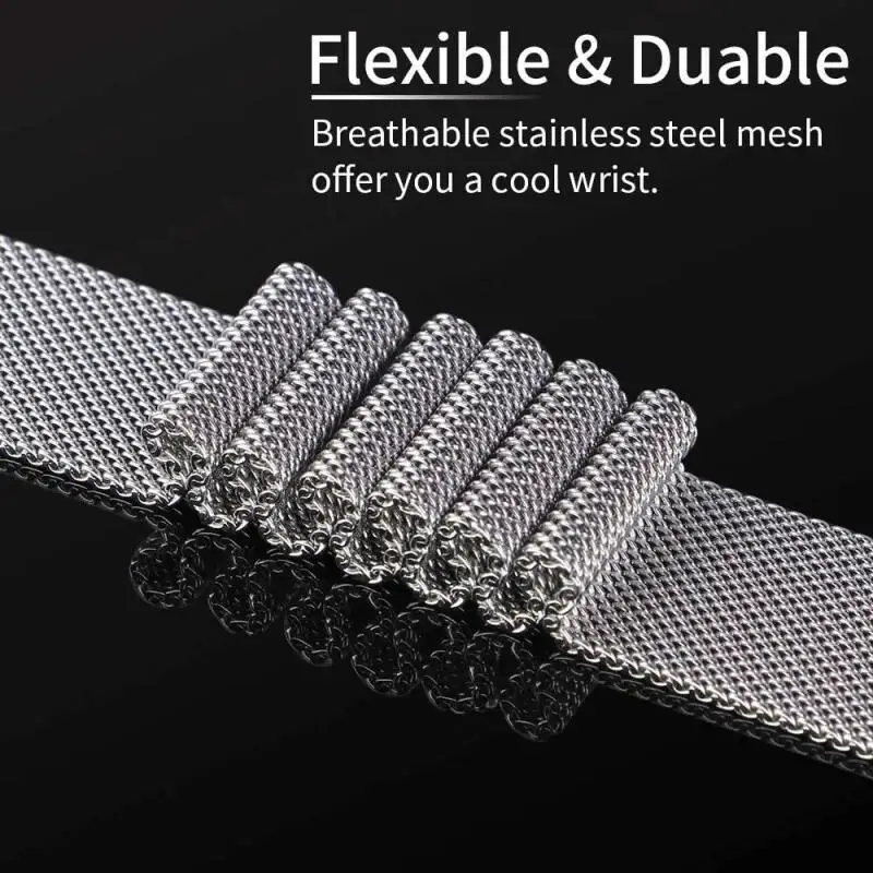 18 mm 20 mm 22 mm Armband für Garmin Venu 4 41 mm 45 mm/Venu 3 2 SQ Milanese Loop für Garmin Forerunner 55 158 245 265 645 970 570 – Detail 28