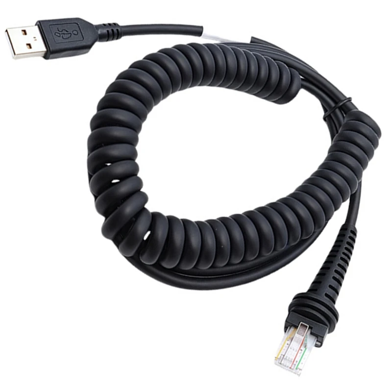 Super Sale 3m/10ft Coiled USB Cable for Honeywell Barcode Scanner, USB Cables