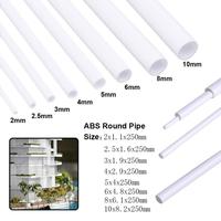 20pcs~5pcs ABS Round Tube Plastic Hollow Tube Diameter 3mm/4mm/5mm/6mm/8mm/10mmDIY Handmade Sand Table Material Model Building