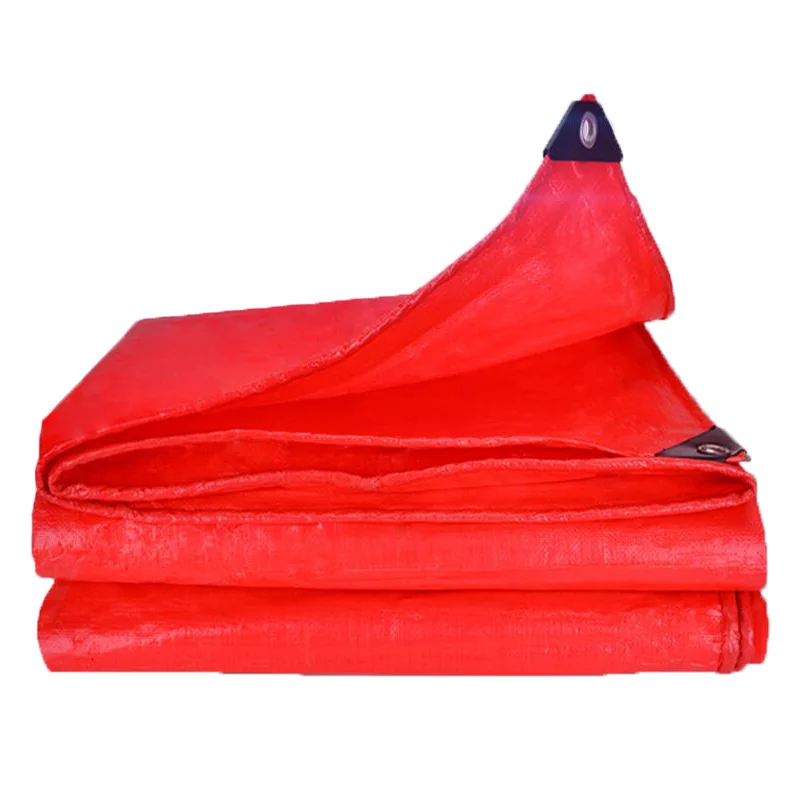 

0.38MM 180g/㎡ Thickened Red Rainproof Cloth Waterproof and Sunscreen Tarpaulin Plastic Rain Cloth Sunshade Cloth Customized