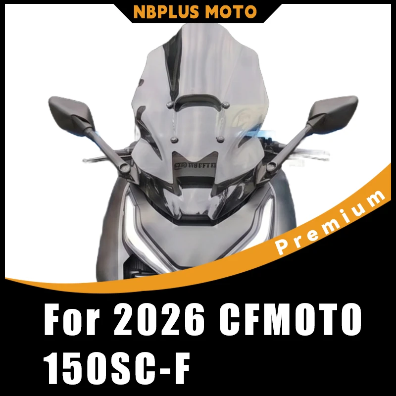 【Premium】 For 2026 CFMOTO 150SC-F Modified Front Windscreen Mirror Moving Accessories
