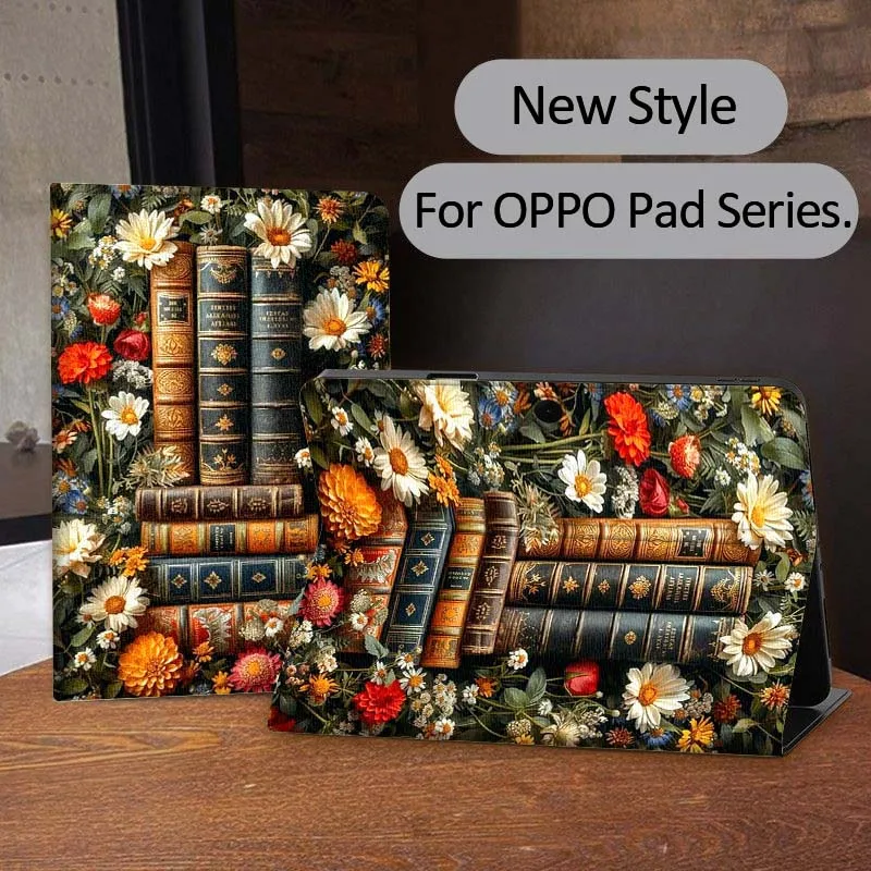 حافظة كمبيوتر لوحي بنمط تصميم حصان ريترو لهاتف OPPO Pad 2 3 4 11 SE X Air 2 Neo Pro 12.1 10.36 11 11.4 13.2 بوصة