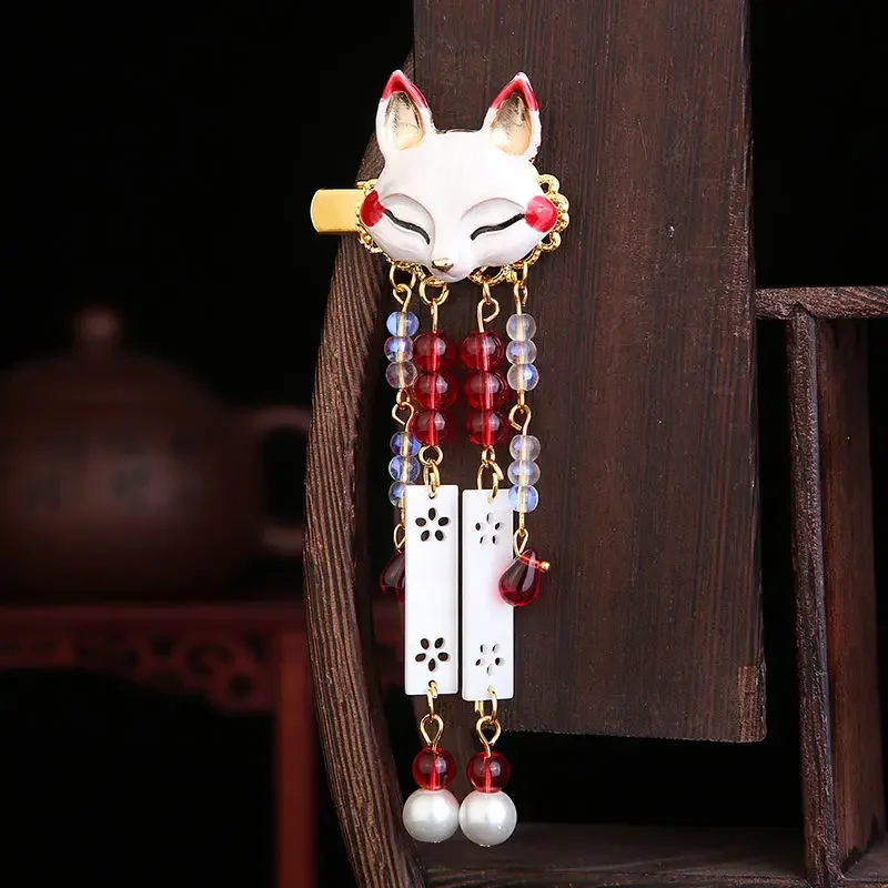 Tassel Step Shaking Ancient Style Fairy Ancient Accessories Cat Ears Girl Hair Accessories Ancient Clip Hair Hairpin Headwear