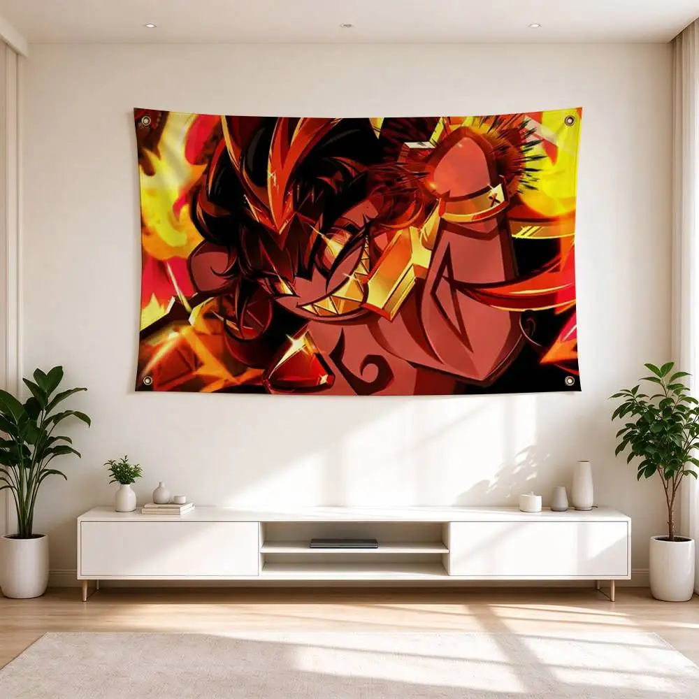 C-Cookie Run Kingdom Burning Spice Cookie  Flag Suitable For Party Club Outdoor Interior Wall Decoration Banner Fans Gift