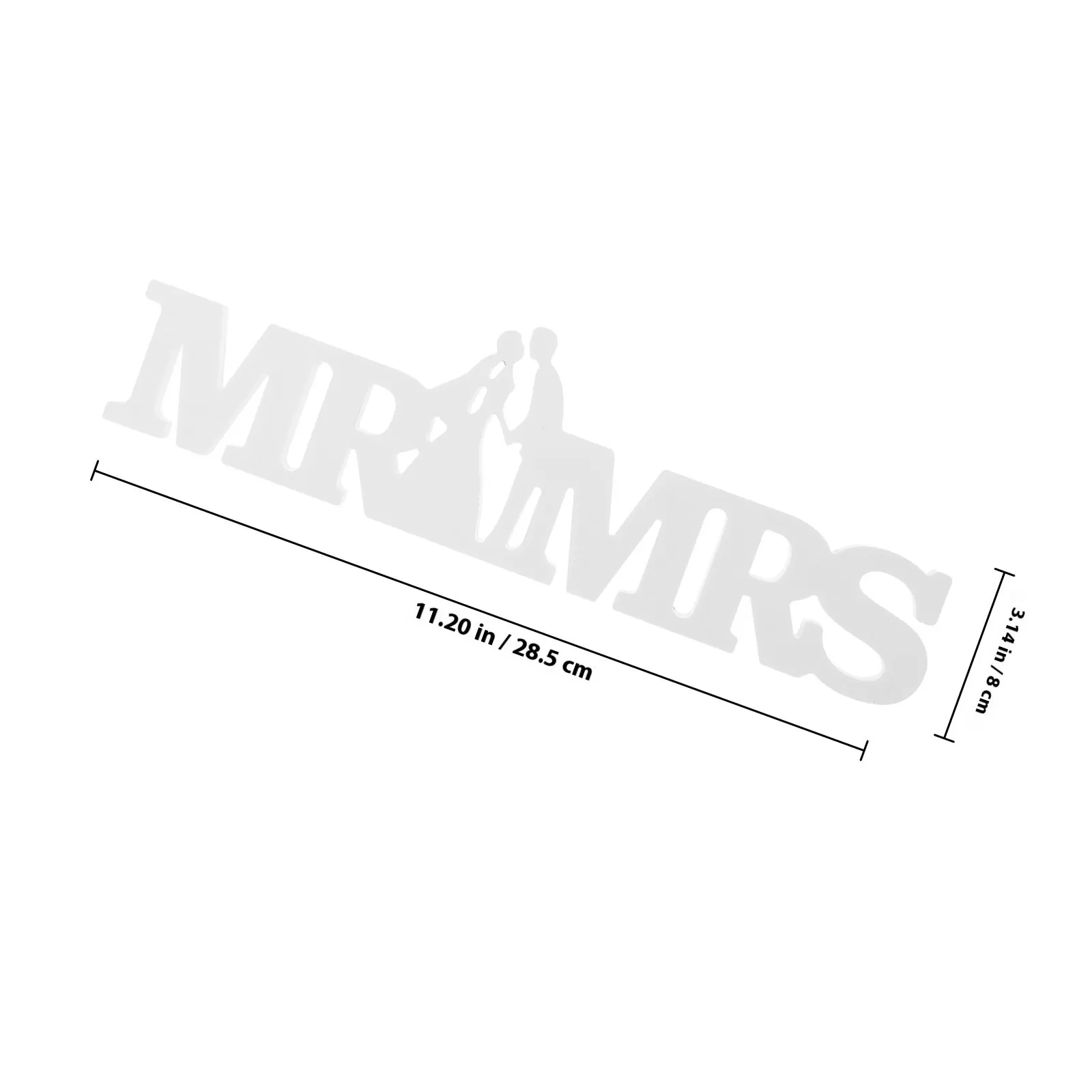 Mr & Mrs Wedding Sign – Desktop Letter Ornament, Romantic Table Centerpiece for Valentine’s Day & Party Decor
