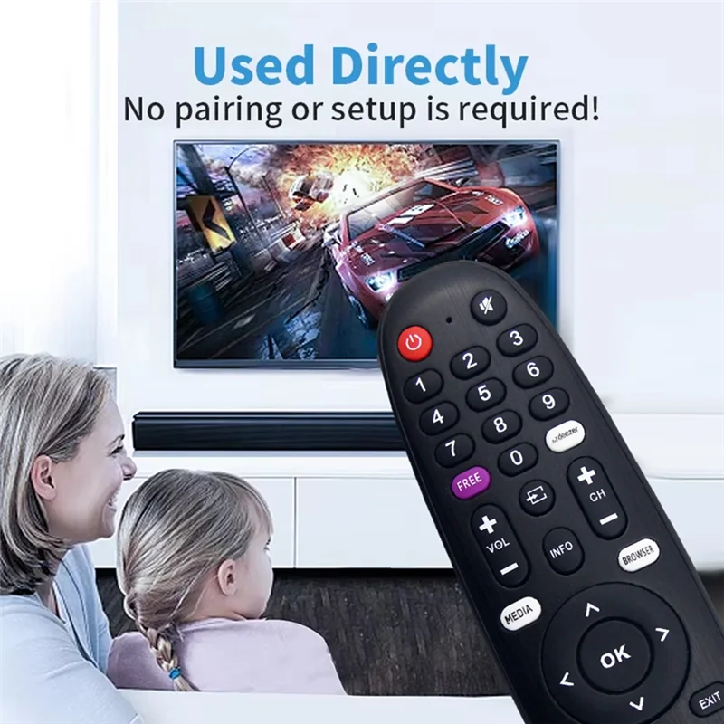 Ganti Remote Control 50U39500 untuk Remote Control JTC 50U39500-BTFL