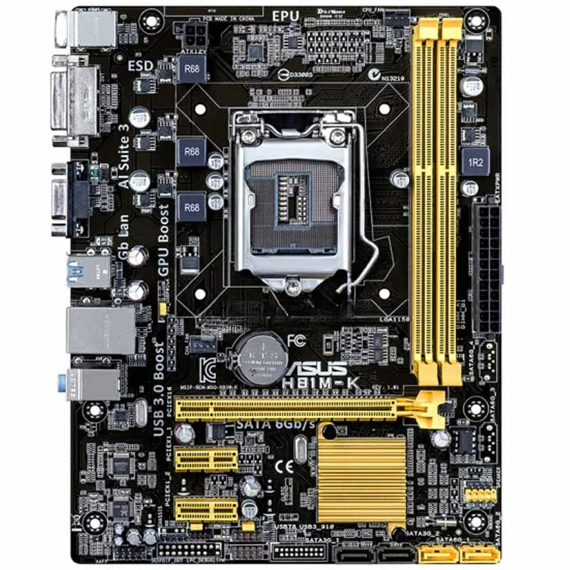 

For ASUS B85M-G PLUS B85M-E small board main board support I3 I5 I7 1150 pin CPU