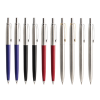 10 Pcs/Set Metal Ballpoint Pens Automatic Ball Pen G2 Refill Black Blue Ink For School Office Stationery Supplies Writing 0.7mm