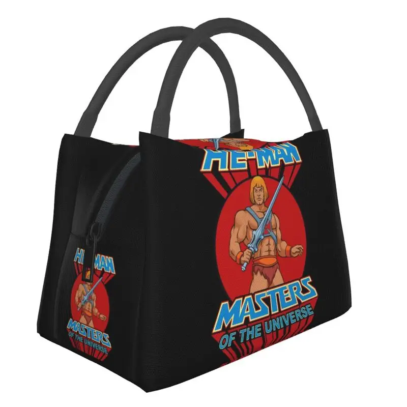 Masters Of The Universe He-Man Thermal Insulated Lunch Bags Women Anime Film Portable Lunch Container Storage Meal Food Box