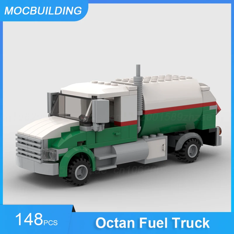 

MOC Building Blocks Octan Fuel Truck Model DIY Assemble Bricks City Transportation Educational Creative Toys Xmas Gifts 148PCS