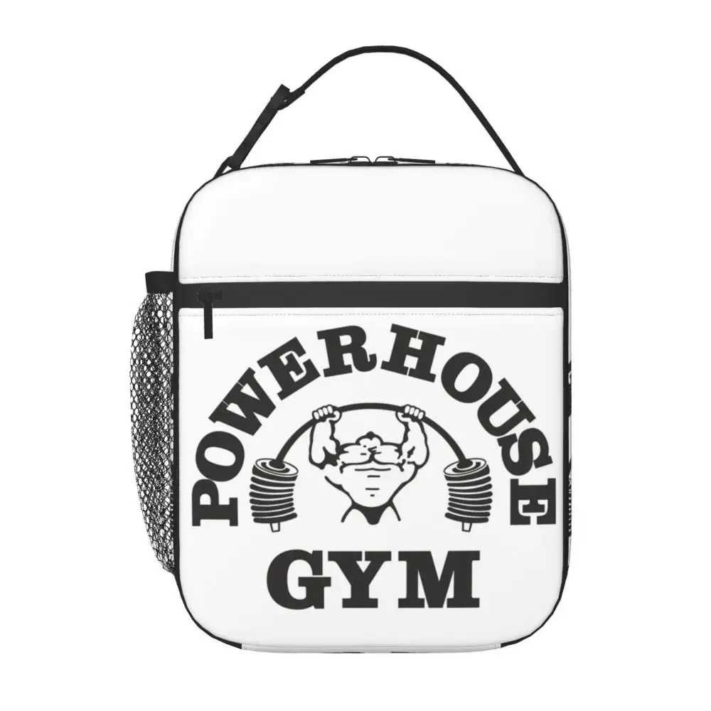 

Powerhouse Gym Insulated Lunch Tote Bag for Women Fitness Building Muscle Portable Thermal Cooler Food Lunch Box Travel