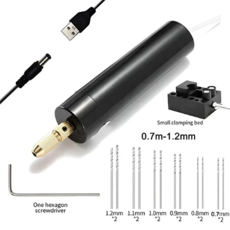 

DIY Drilling Electric Tool Micro-Type Hand Drill Small Electric Grinder Drilling Electric Polishing Tool-A98U