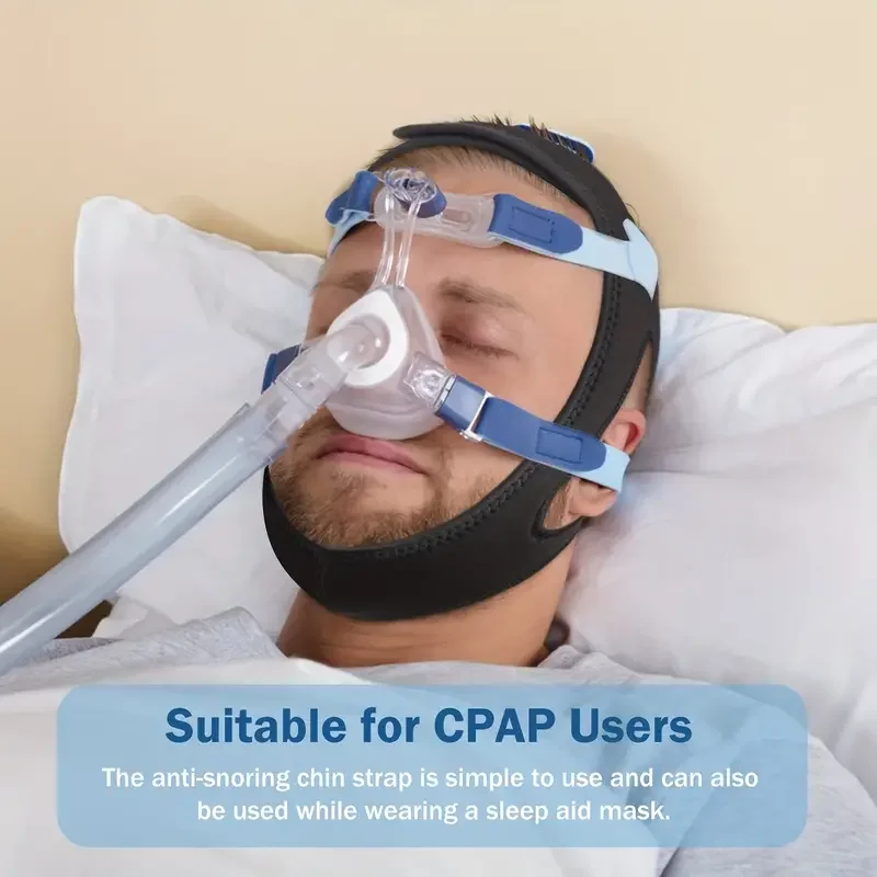 1pc Anti-snoring Chin Strap Effective Chin Strap For CPAP Users Adjustable Chin Strap Suitable For Snoring Anti-snoring Device