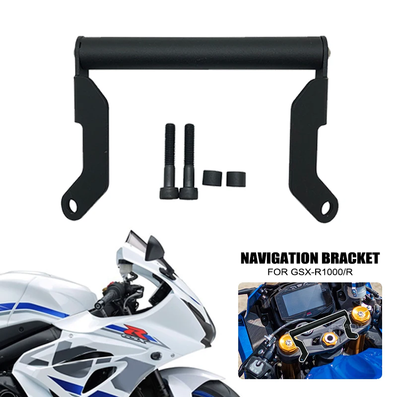 For SUZUKI GSX-R1000 GSX-R1000R GSXR1000R 2018-2021 Motorcycle Accessories Navigation Bracket GPS Plate Bracket Adapt Holder