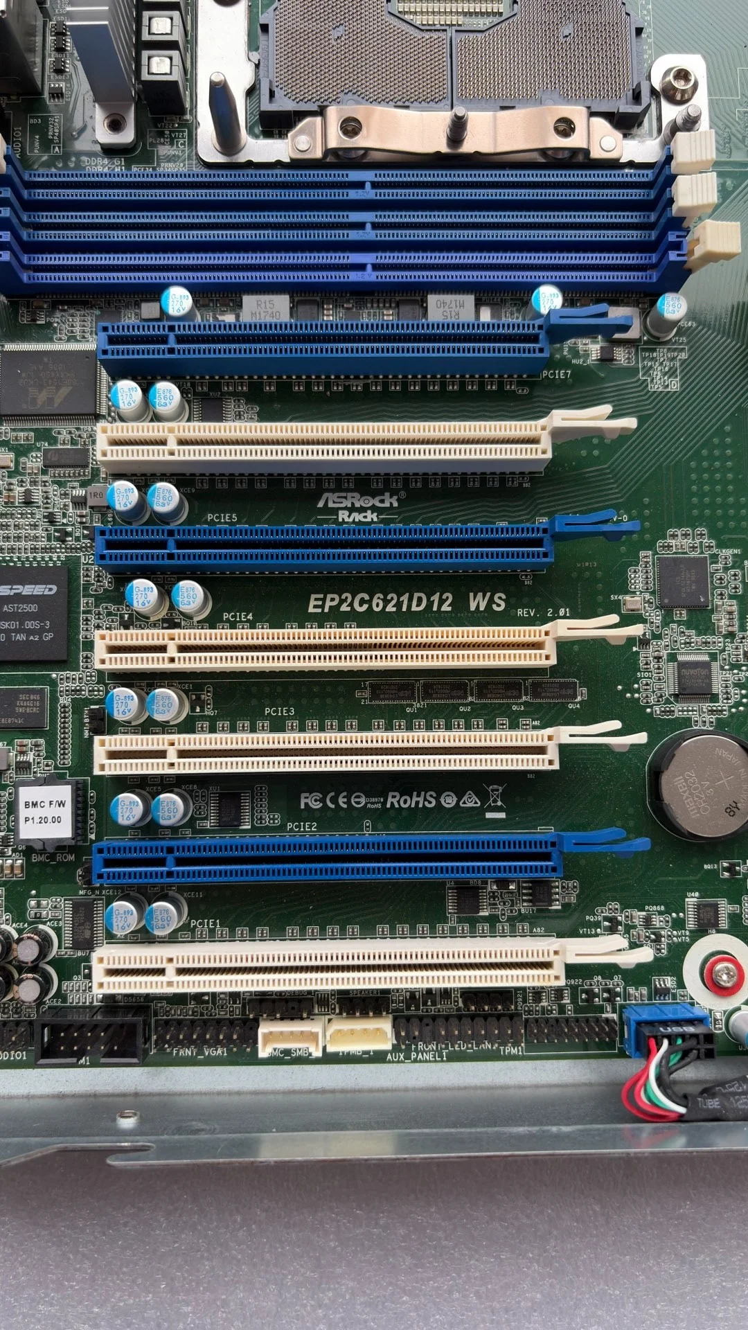 apply to Yongqing EP2C621D12 WS dual channel 3647 pin server motherboard E-ATX size