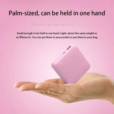 Xiaomi 50000mAh Mini Powerbank Bärbar Stor Kapacitet Supersnabb Laddande Mobil Powerbank Lämplig för iPhone Samsung Huawei 10 best sales rosa powerbank - №9