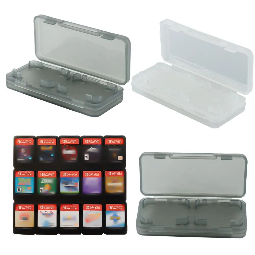 Shockproof Game Cartridge Case Protective Shell Anti-Dust Plastic Protector Case Game Card Case Switch Storage Box for Nintendo