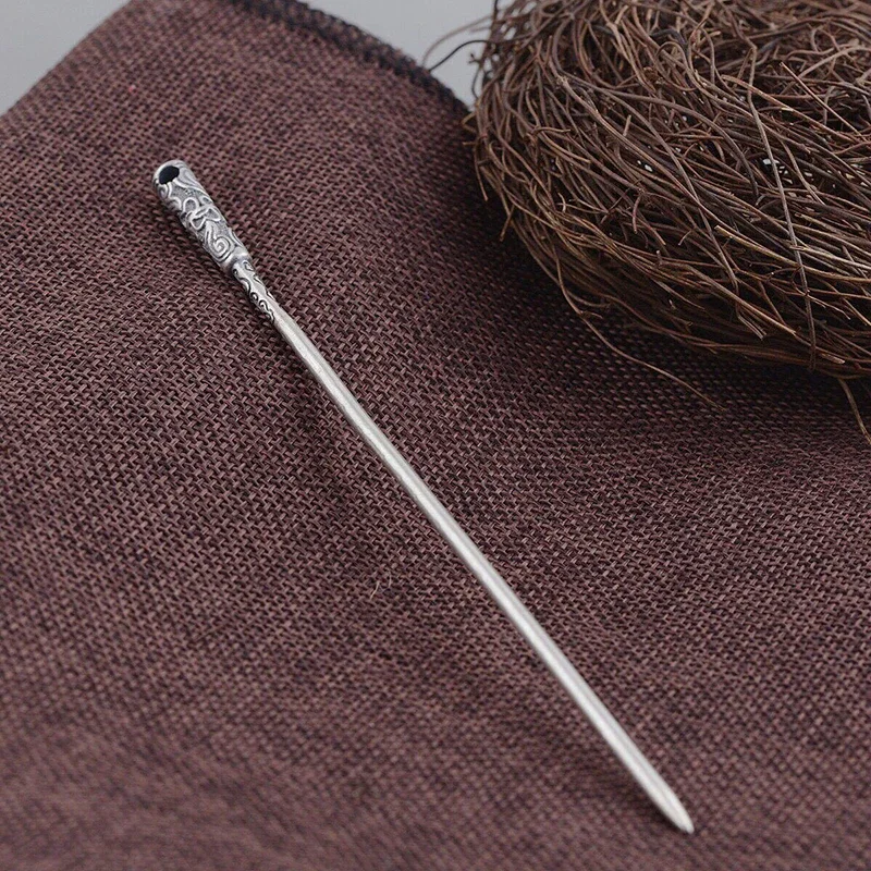 Designer original new silver hair accessories hairpin retro elegant charm style female models wishful golden hoop jewelry