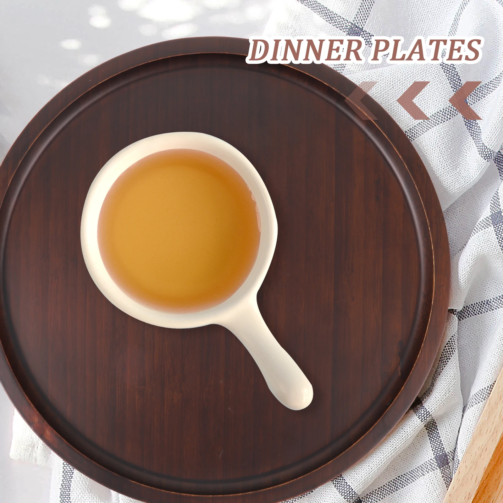 

Rustic Bamboo Fruit Tray Large Capacity Japanese Style Tea Serving Tray Decorative Storage Plate Coffee Table Home Hotel Use