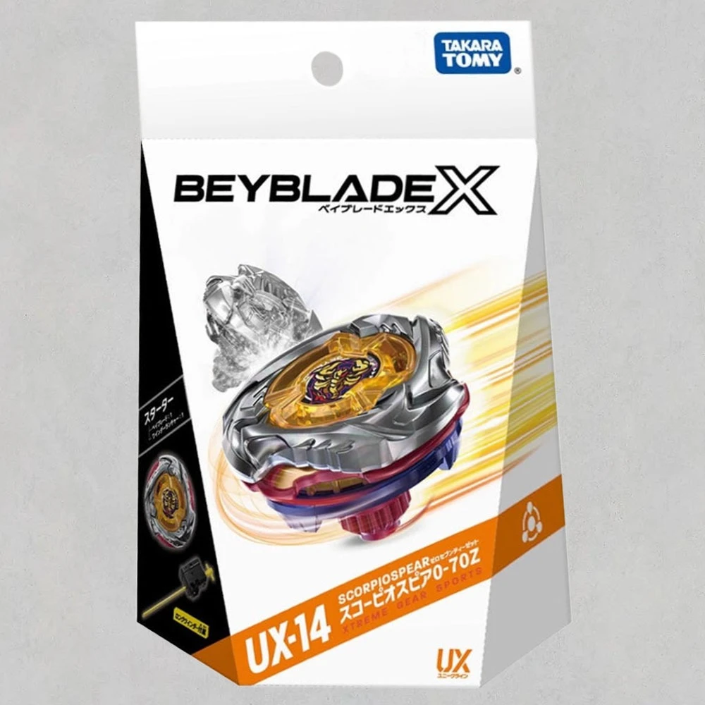 ORIGINAL TAKARA TOMY BEYBLADE X UX-14 Starter Scorpiospear 0-70Z