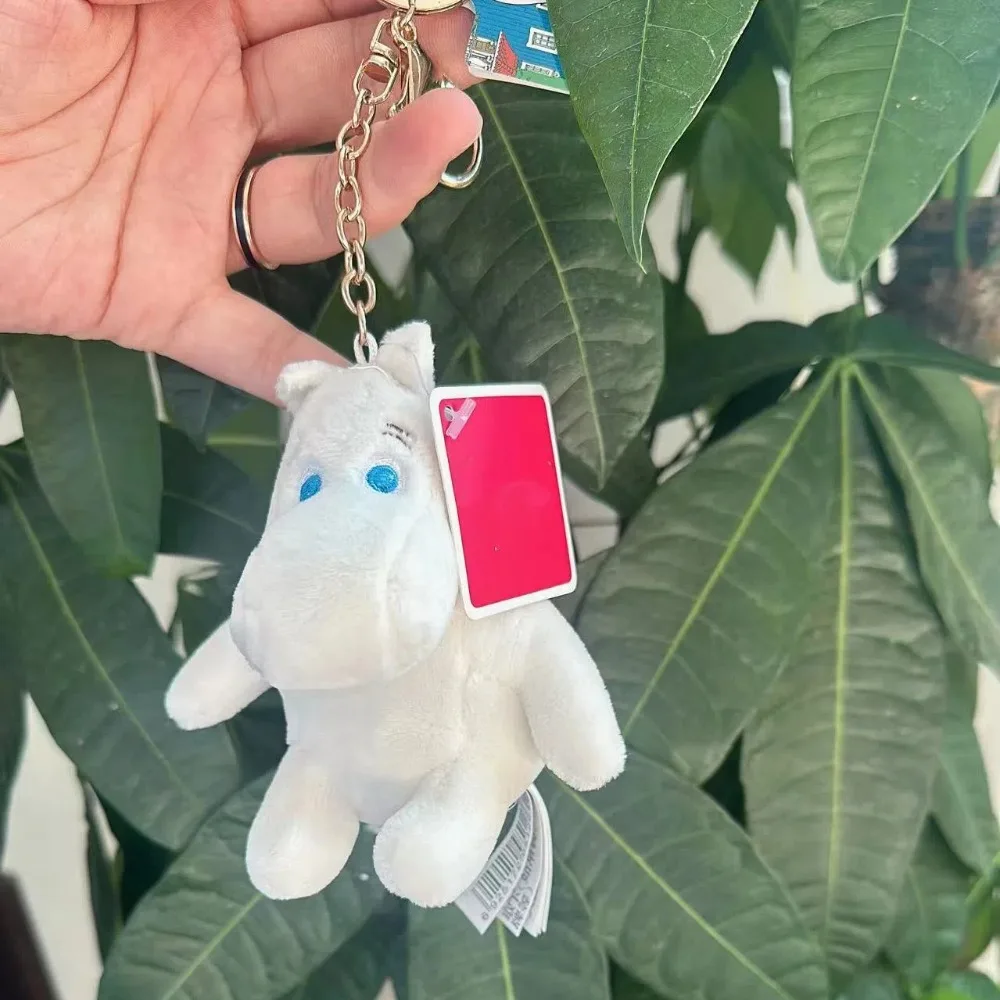 Bag Charm Mini Moo Deng Key Ring Anti-loss PP Cotton Bouncing Pig Mu Dang Doll Thai Style Plush Dwarf Hippo Pendant Daily