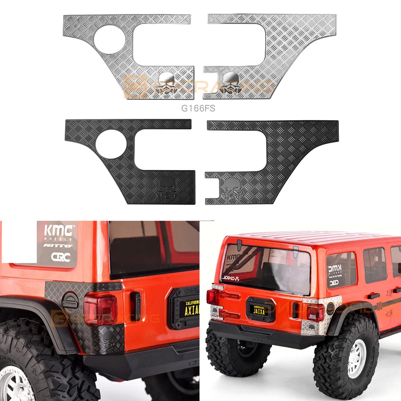 

Rear Side Protective Decorative Sheet Body Corner Taillight for 1/10 RC Crawler Car Traxxas SCX10 Third Generation Wrangler DIY