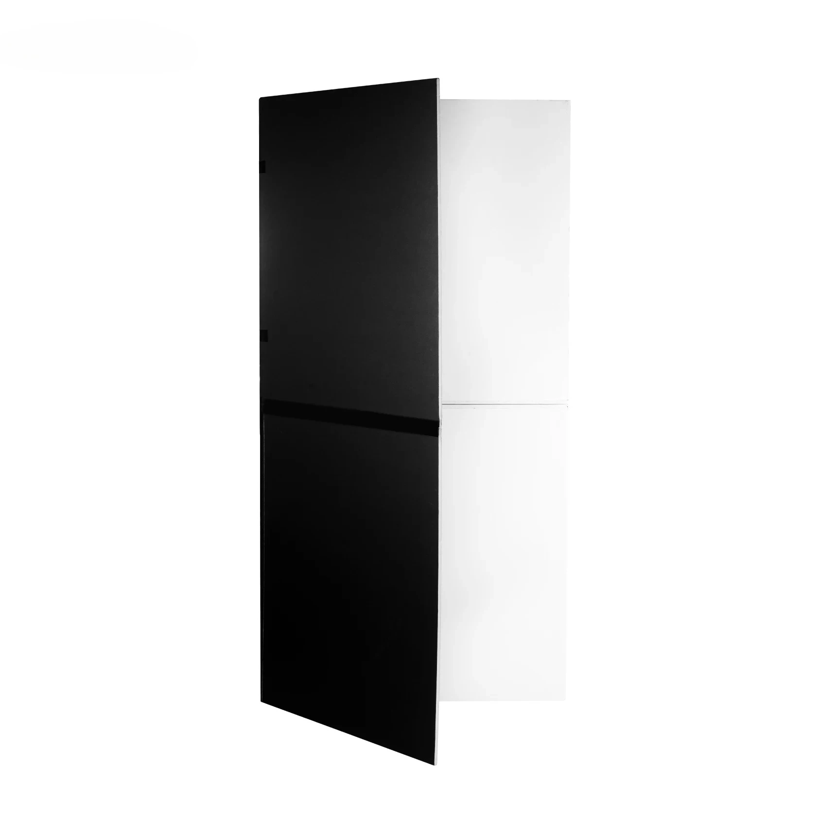 1*2M Foldable Double-Sided Background Scrim Diffusion Panel for Photography Studio 2-IN-1 V-Flat Panel Board Reflector
