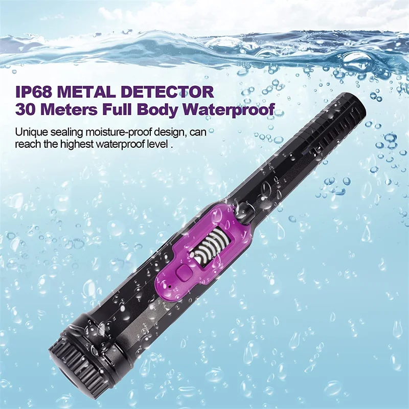 Neueste Led-anzeige Metall Detektor Pinpointer Handheld Pin Pointer IP68 Volle-Wasserdichte Schatz Jagd Werkzeug für Kinder Erwachsene HS1
