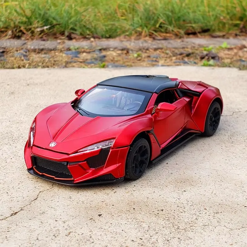 

1:32 Lykan Hypersport Alloy Car Model Diecasts Vehicles Pull Back Car Metal Collection Children Kids Gifts