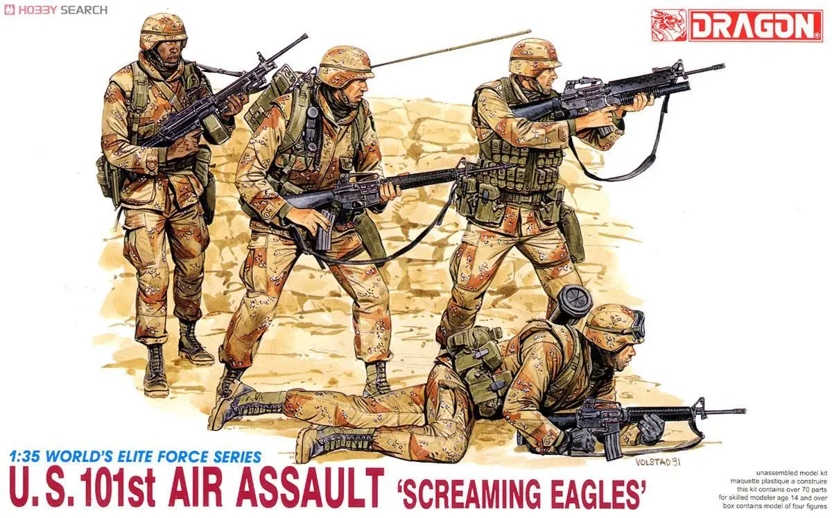 DRAGON 3011 1/35 U.S. 101st Air Assault `Screaming Eagles` Model Kit