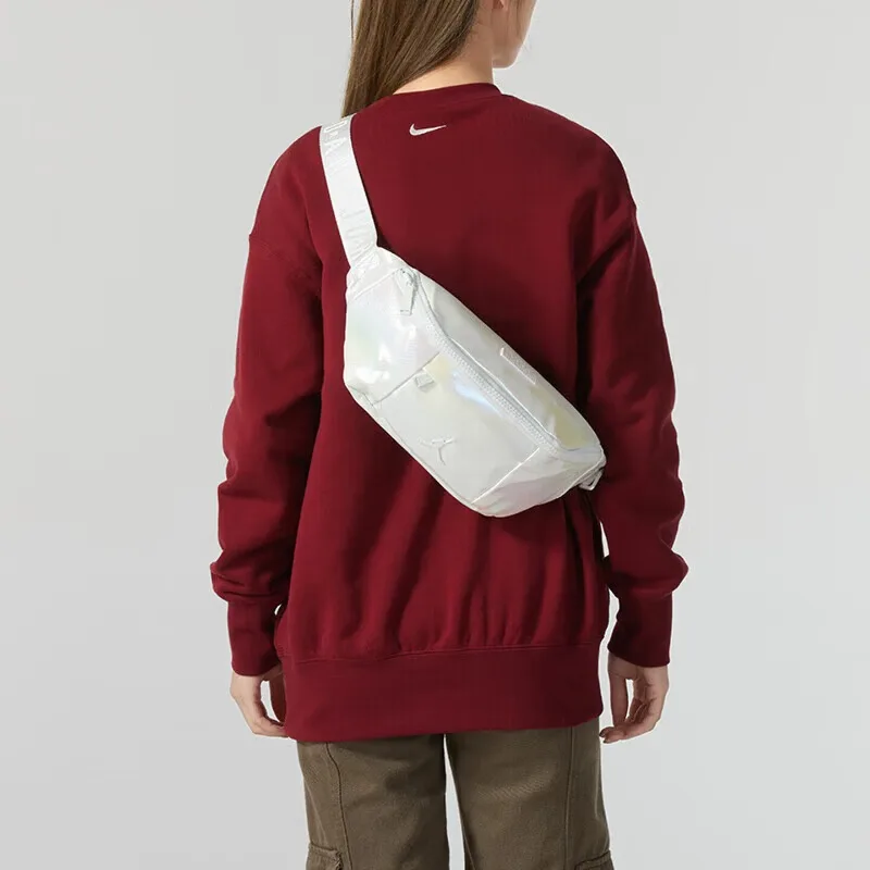 Nike Messenger Bag Men's and Women's Same Chest Bag Fanny Pack Spring New Shoulder Bag Waterproof JD2513105AD-004