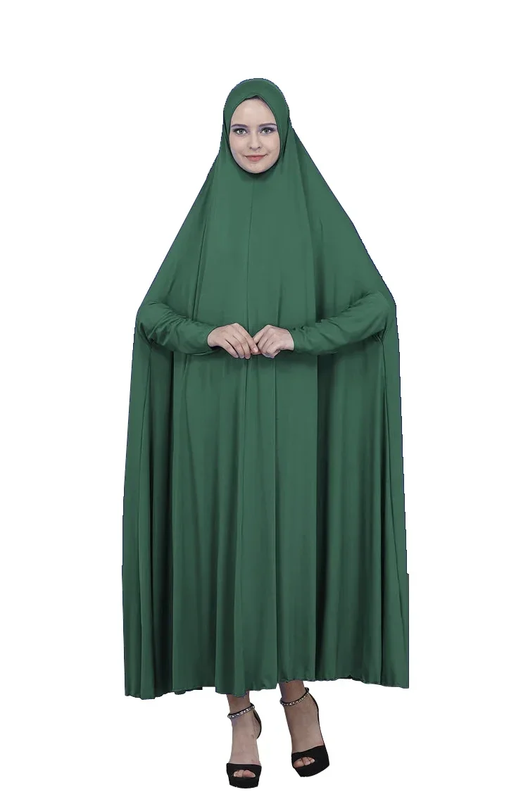 Eid Ramadan Abaya Muslim Women Prayer Dress Overhead Khimar Caftan Islamic Clothing Arabic Robe Burqa Burka Kaftan Middle East