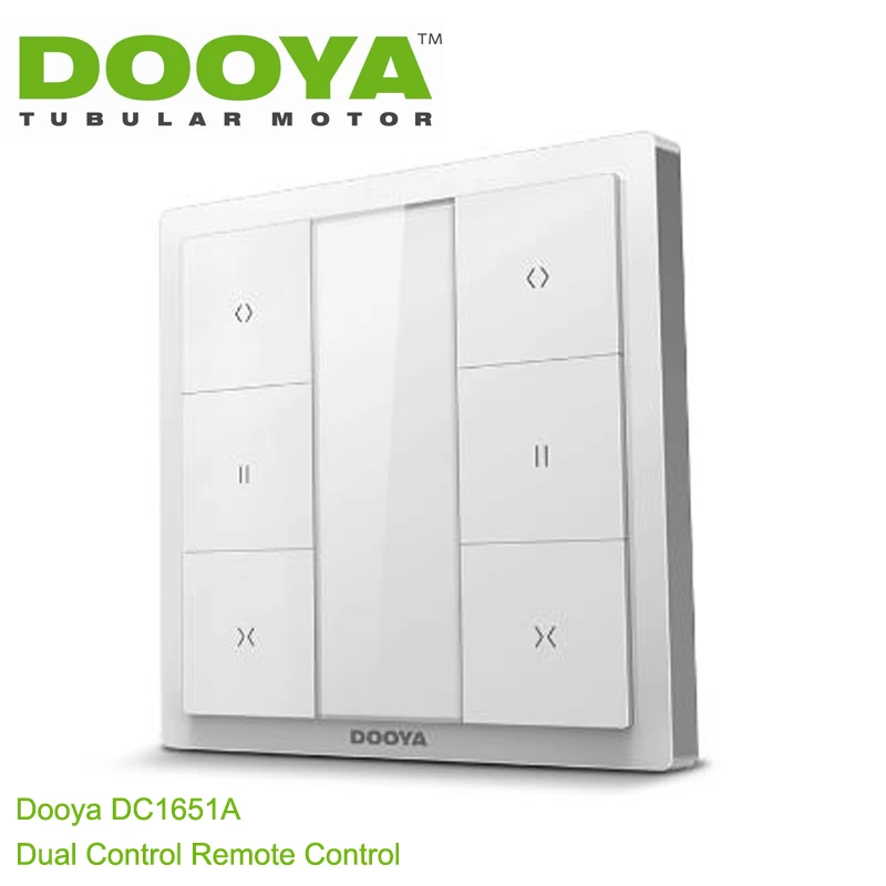 

Brand New Dooya DC1650A Single Channel Wall Switch DC1651A Double Channel Emitter Wall Receiver Remote Control For Curtain Motor