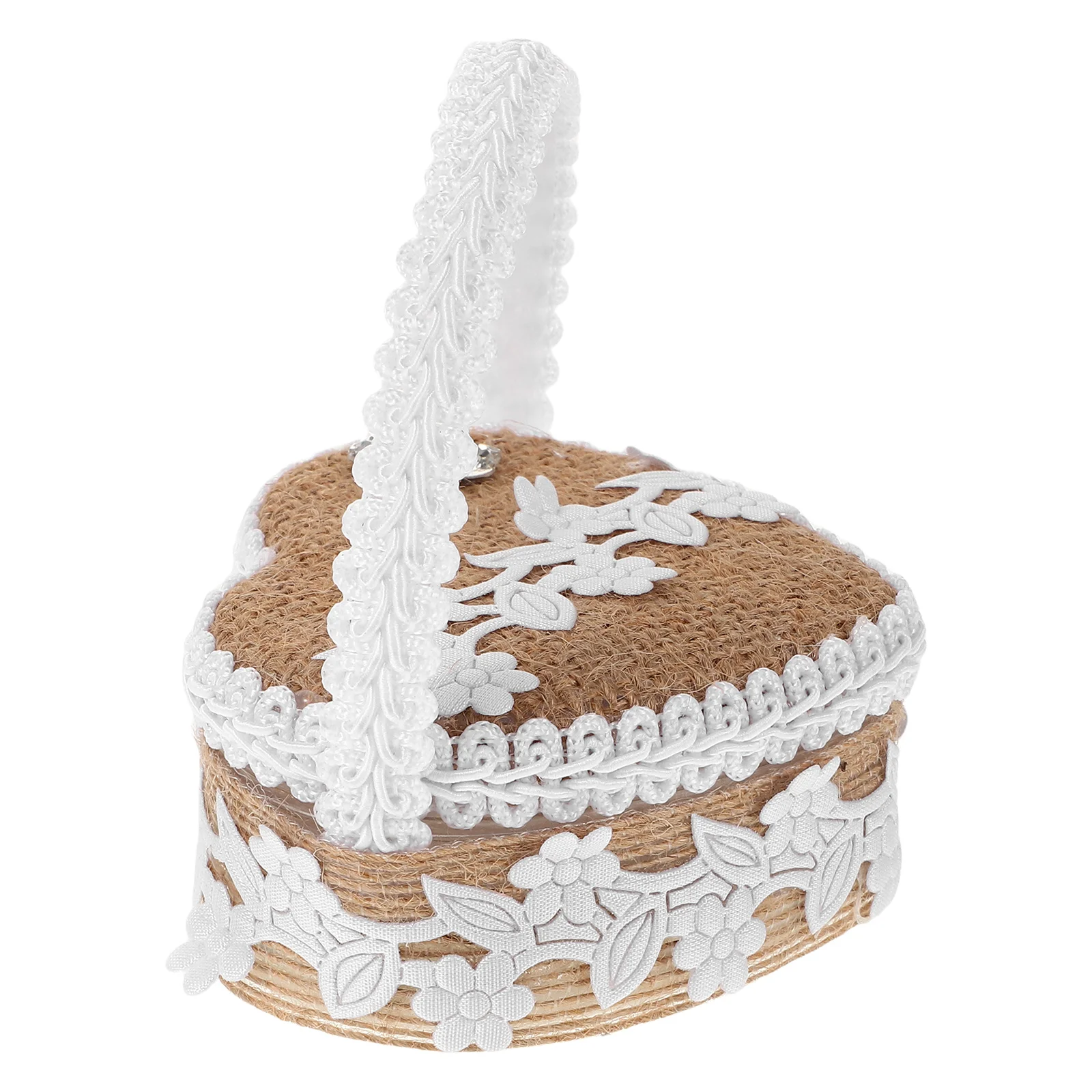 

Linen Ring Wedding Jute Cloth Proposal Pillow Jewelry Box For Little Girls Boxes Handheld Jewelry Storage Elegant Design