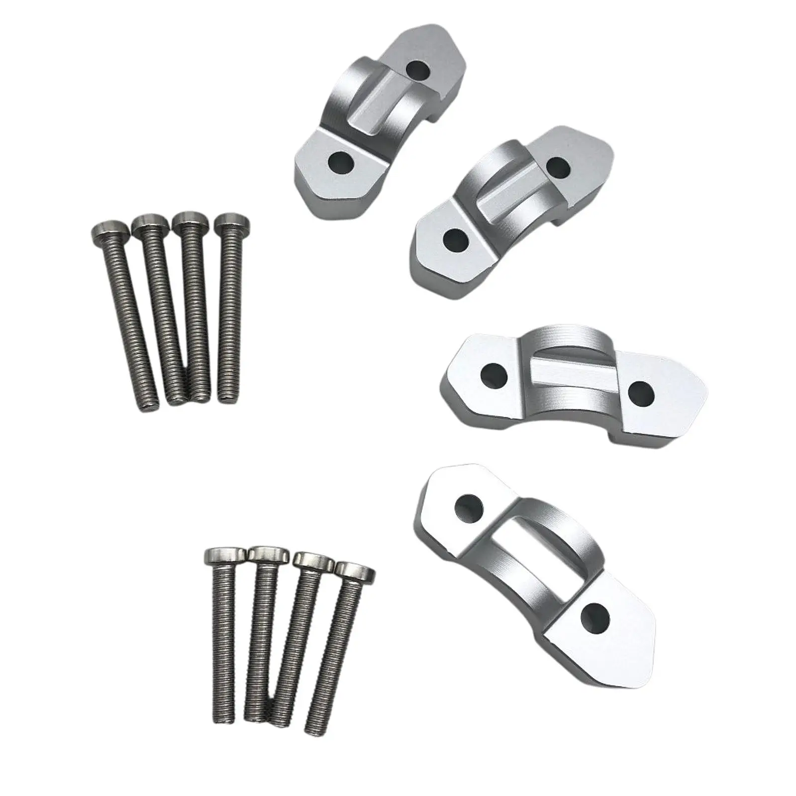 4Pcs Motorcycle Handlebar Riser Mount Clamp with Screws Component Replacement,Increase Handlebar Height for R1300GS 2024+