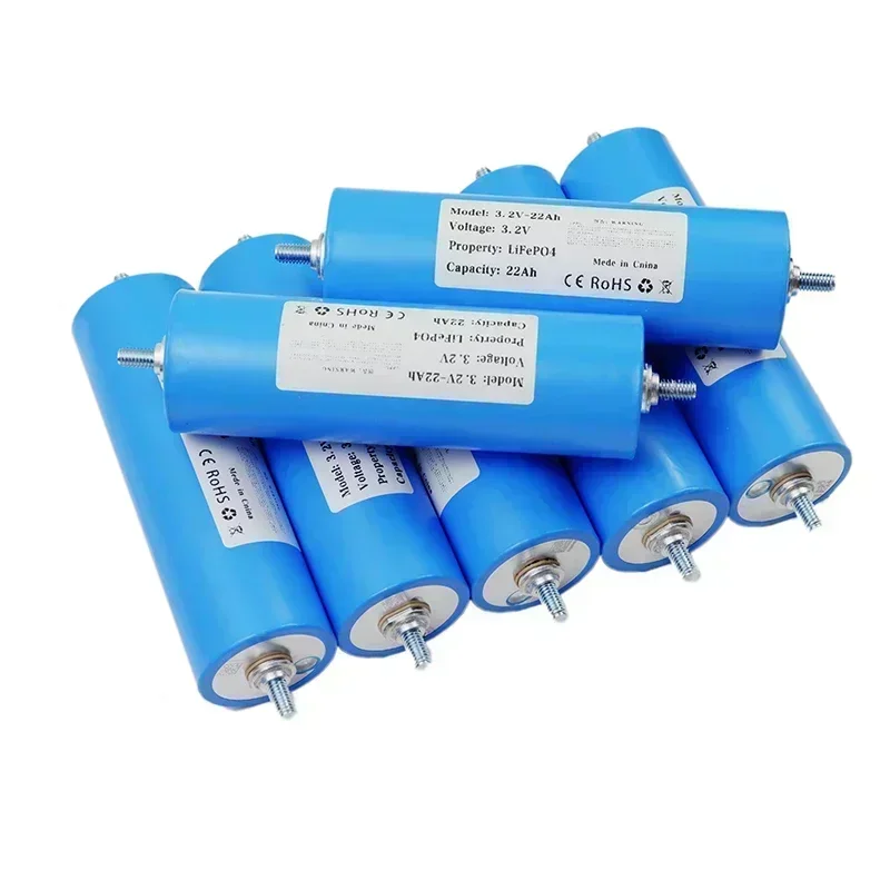 Batería de fosfato de hierro y litio de 3,2 V, 22Ah, descarga de nivel 3C, 22000mAh, almacenamiento de energía solar de gran capacidad, fuente de alimentación para exteriores RV