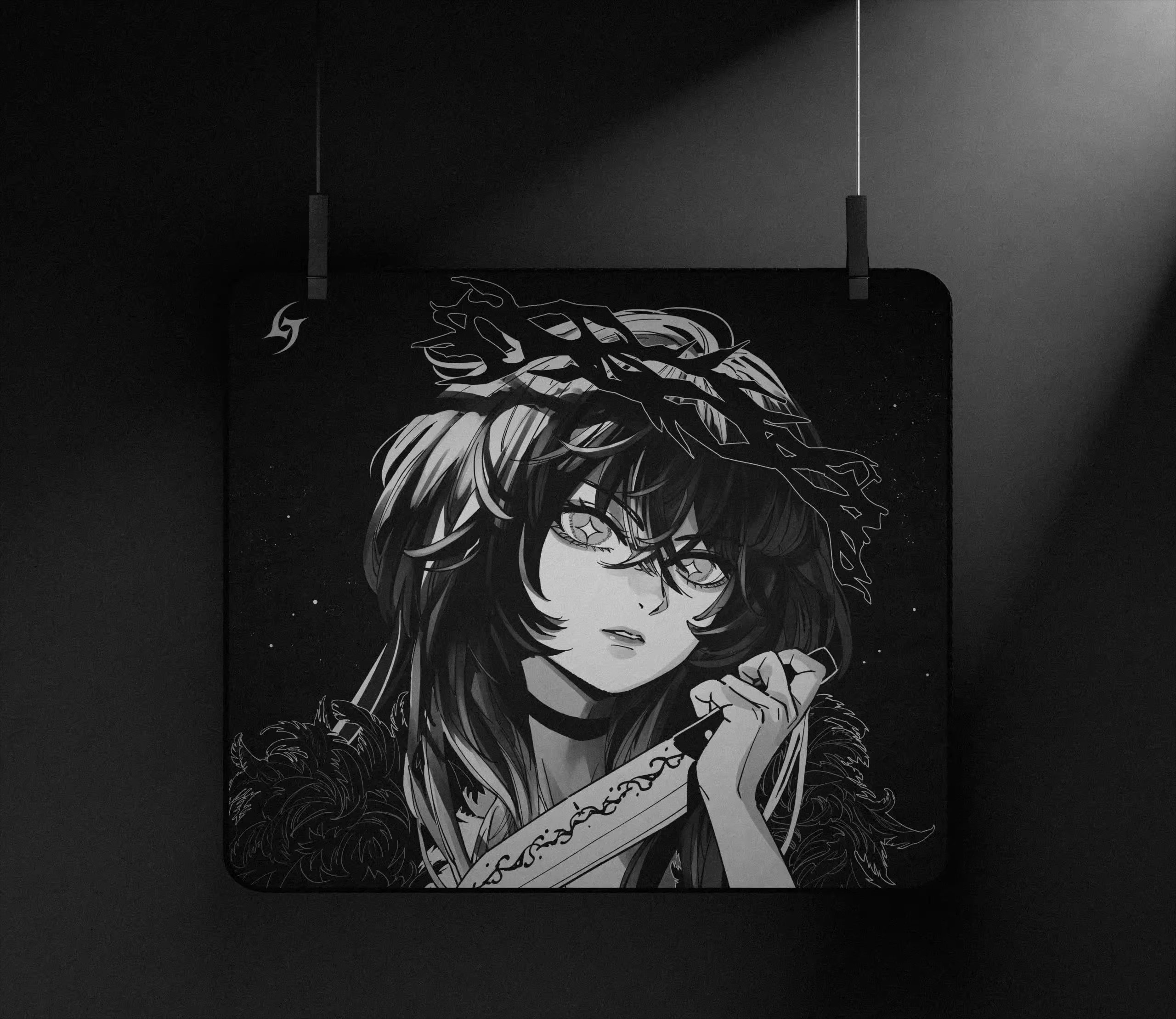 Thorn Mouse Pad Starlight Bottom Glue Random Pattern Neutral Biased Sliding Customized Sensorless Lock Edge Esports Mouse Pad