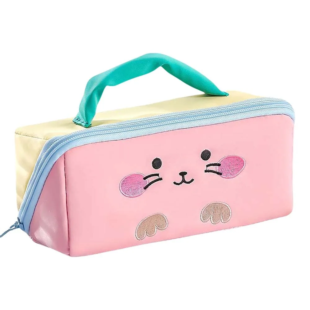 

Large Capacity Cartoon Pencil Case Cosmetics Storage 6 Multi Layers Korean Pencil Bag Portable Handheld Stationery Storage Bag
