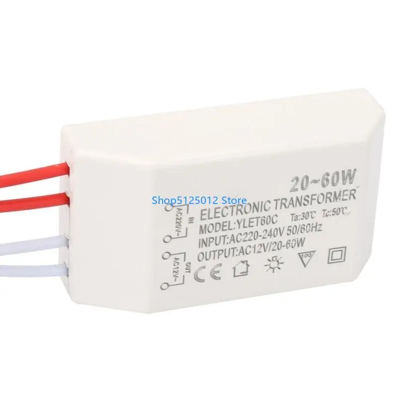 G8TC AC 220V AC 12V Convertidor voltaje transformador electrónico 12V Segmentación 20-60W