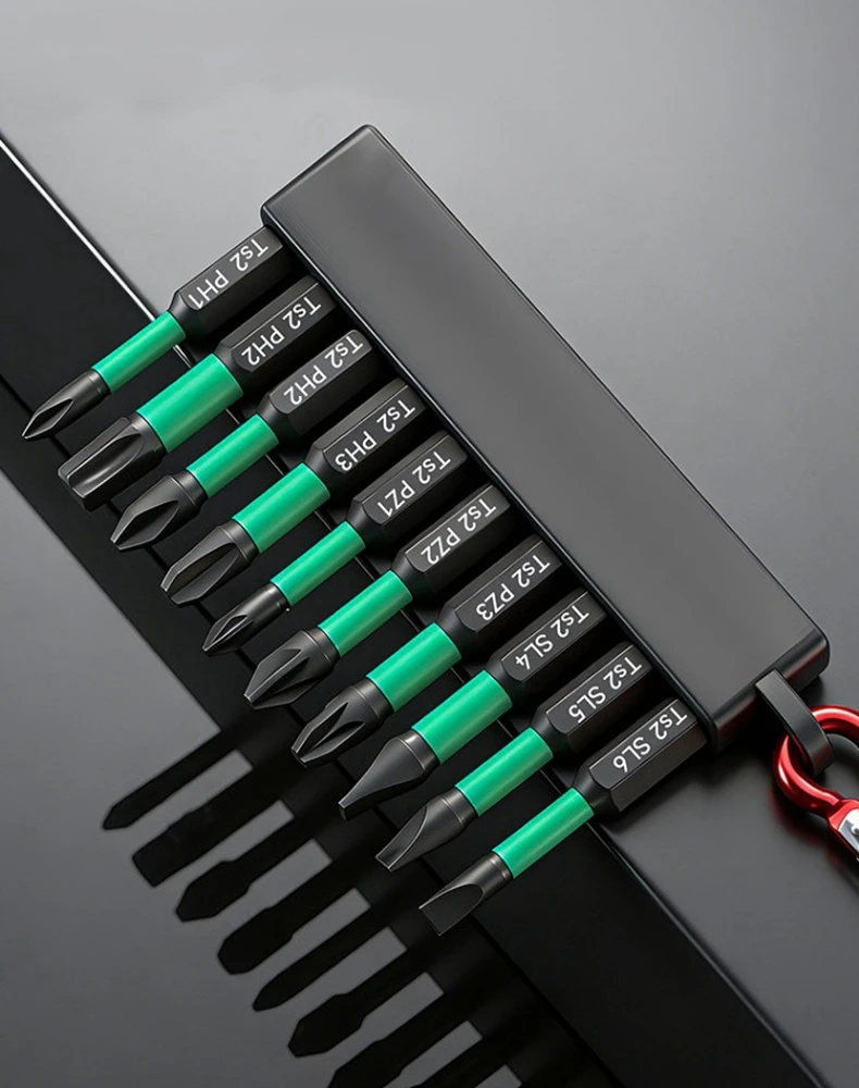 10Pcs Hex Head Wrench Drill Bit With Screwdrivers Bit Holder Set Quick Release Shank Magnetic Phillips SLOTTED Screwdriver Bit