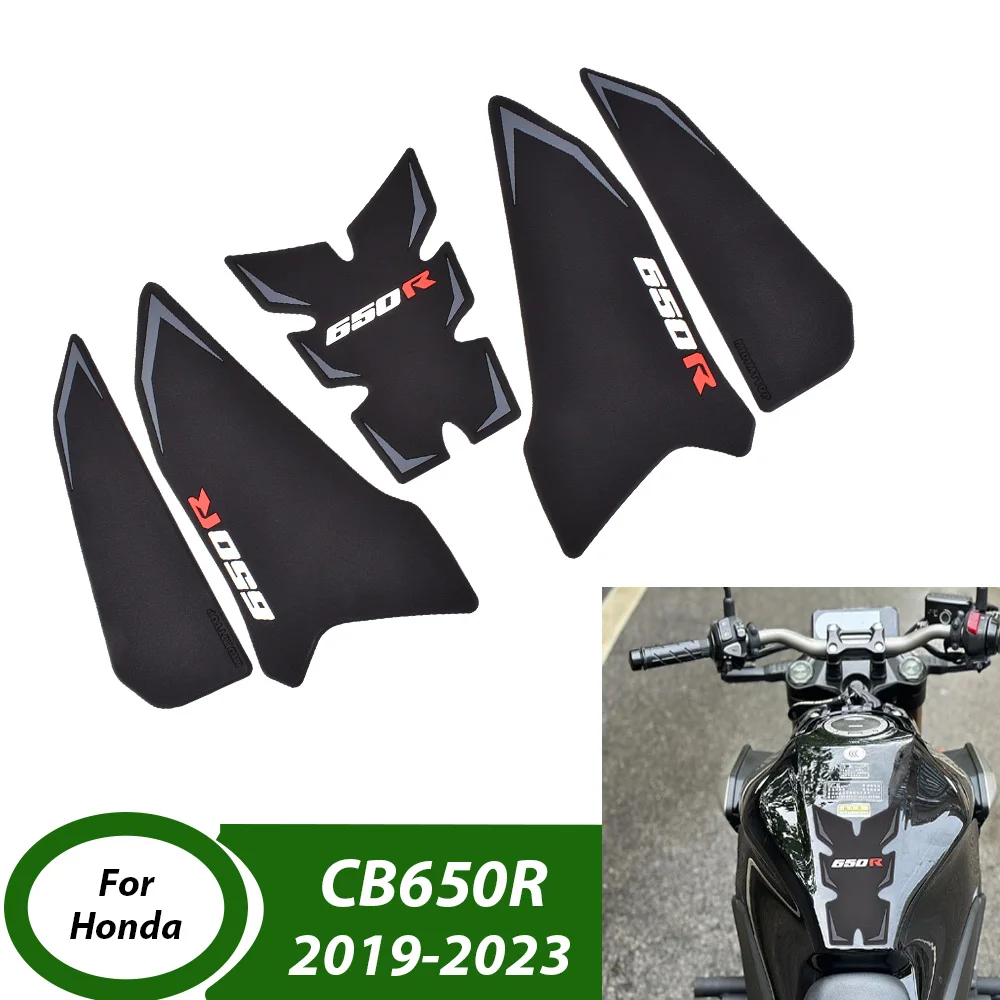 Motorcycle Anti slip Fuel Tank Pad Rubber Sticker For Honda CB 650R 2019-2025 CB650R Protection Sticker Decal Accessories
