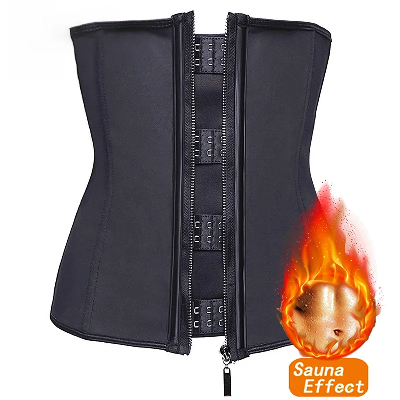 Damen-Taillentrainer Saunaanzüge Shaper mit Hakenreißverschluss Bustiers Taillenformer Tops Schlankheits-Shapewear Gürtel Fitness Fettverbrennungsgürtel