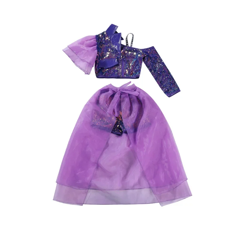 

Fashion Girl Catwalk Fashion Dress Model Photography Purple Suit Children Jazz Dance Girl Dance Show Fashion
