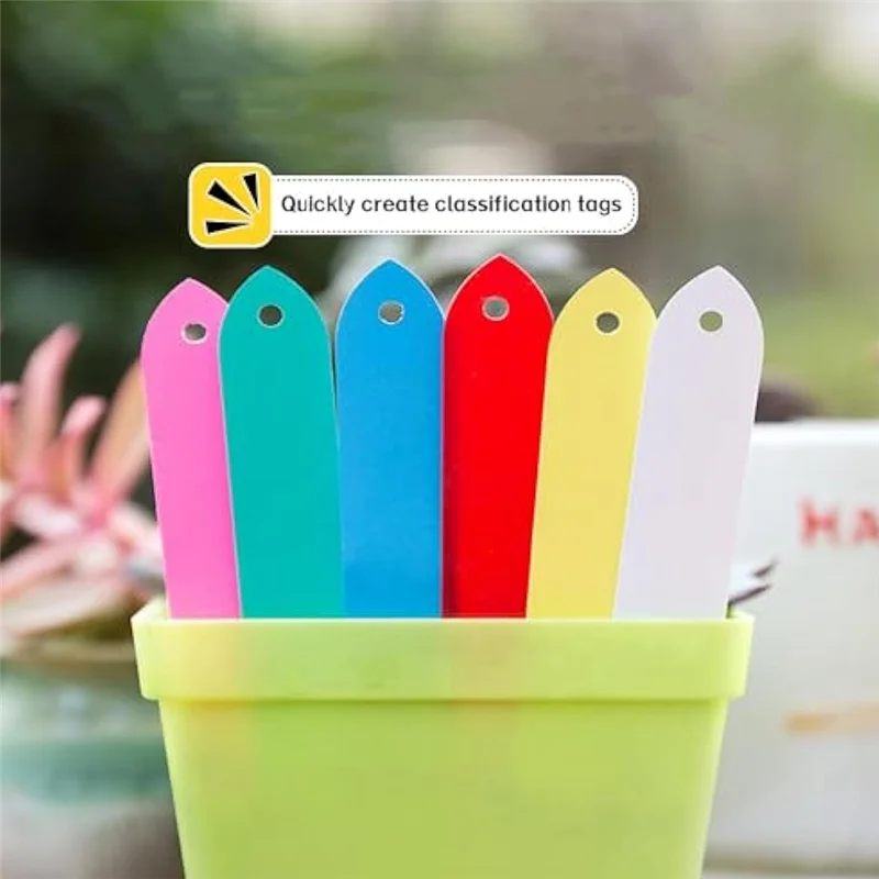 

Plant Labels, Nursery Plastic Plant Labels 6 Colors, Nursery Waterproof Plant Labels, Seed Labels Plant Labelsab13